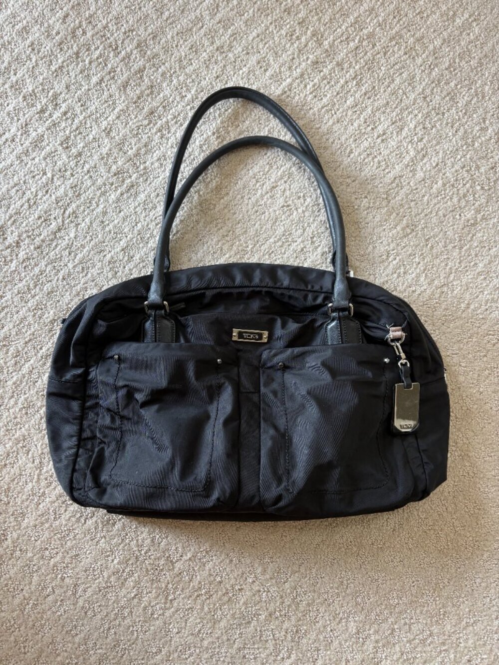 Tumi Laptop / Travel Bag - Multi-compartment - Travel Sleeve - Black/Silver - Picture 9 of 15